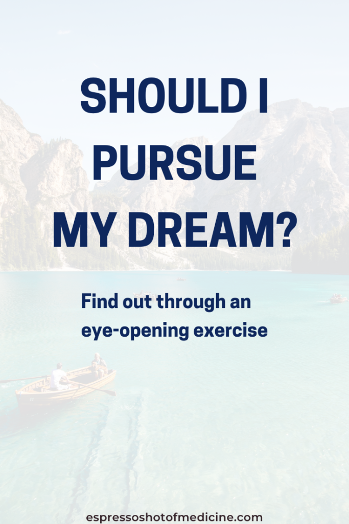 It's common for women to ask, "Should I pursue my dream?" Find out the answer through a eye-opening looking forward exercise!