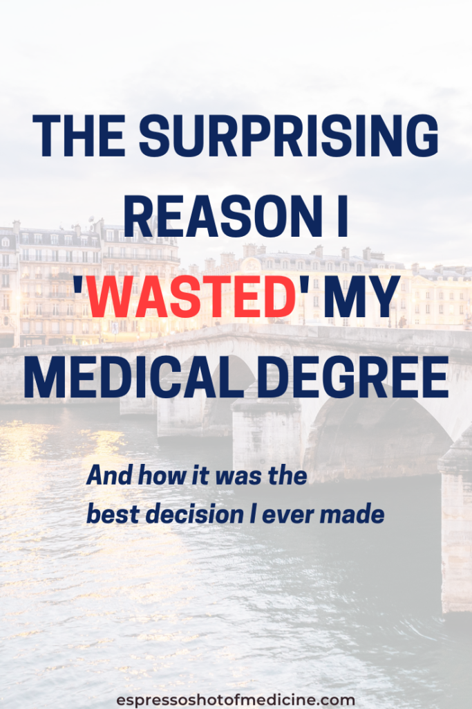 Why I 'wasted' my medical degree by becoming a transition coach - it all started with one crazy and typical night in the ER.